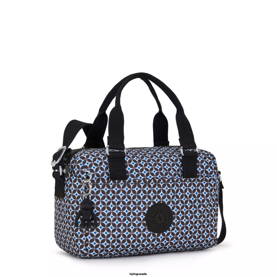 Women Mini Bags Kipling Blackish Tile Folki Mini Printed Handbag FHZD1