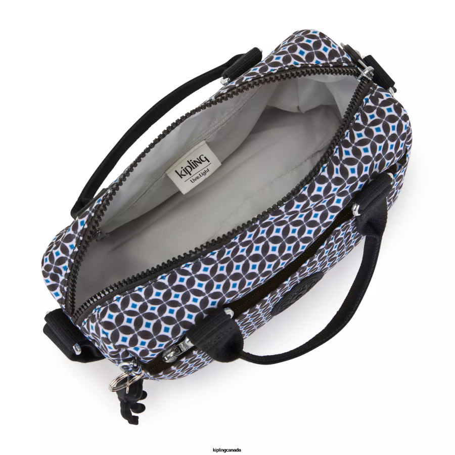 Women Mini Bags Kipling Blackish Tile Folki Mini Printed Handbag FHZD1