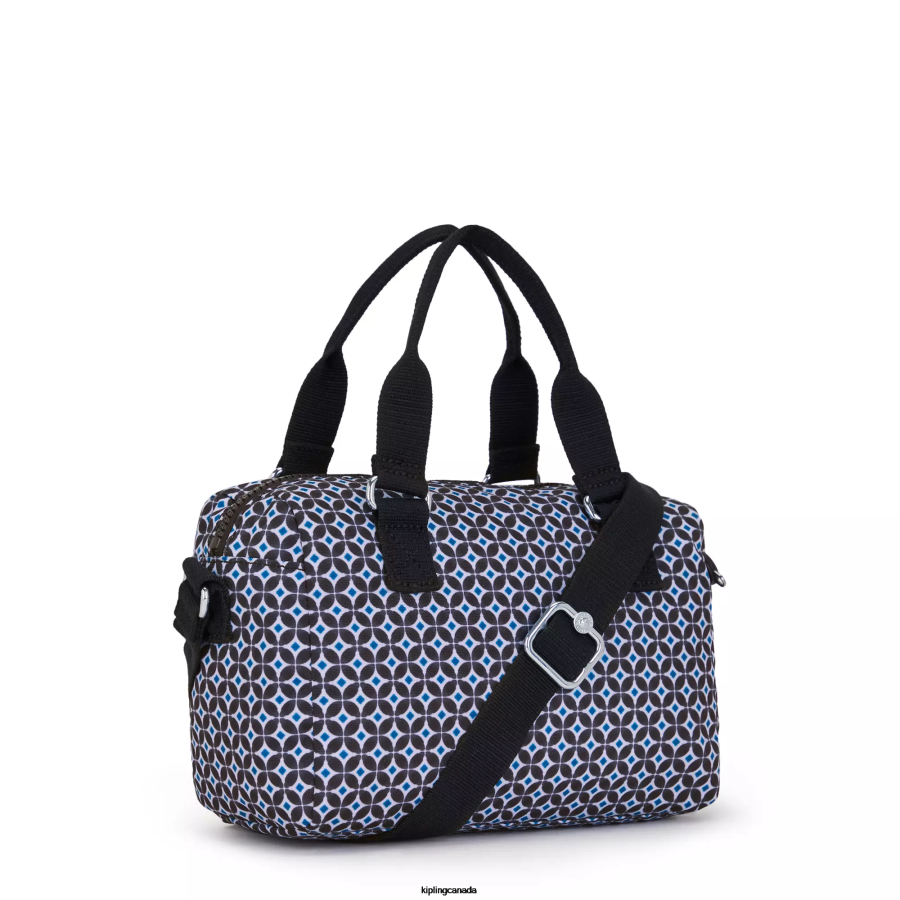 Women Mini Bags Kipling Blackish Tile Folki Mini Printed Handbag FHZD1