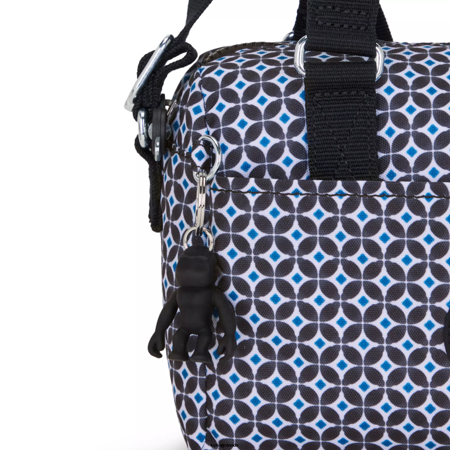 Women Mini Bags Kipling Blackish Tile Folki Mini Printed Handbag FHZD1