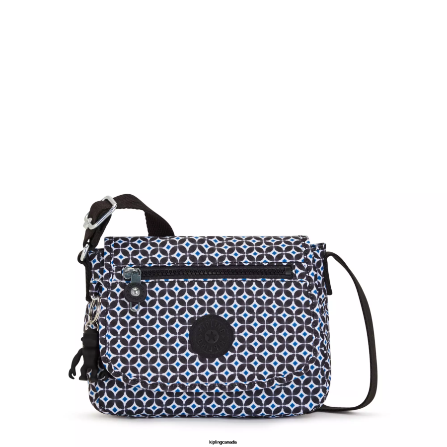 Women Mini Bags Kipling Blackish Tile Sabian Printed Crossbody Mini Bag FHZD13