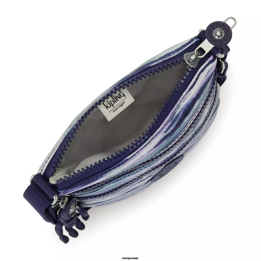 Women Mini Bags Kipling Brush Stripes Alvar Extra Small Printed Mini Bag FHZD71