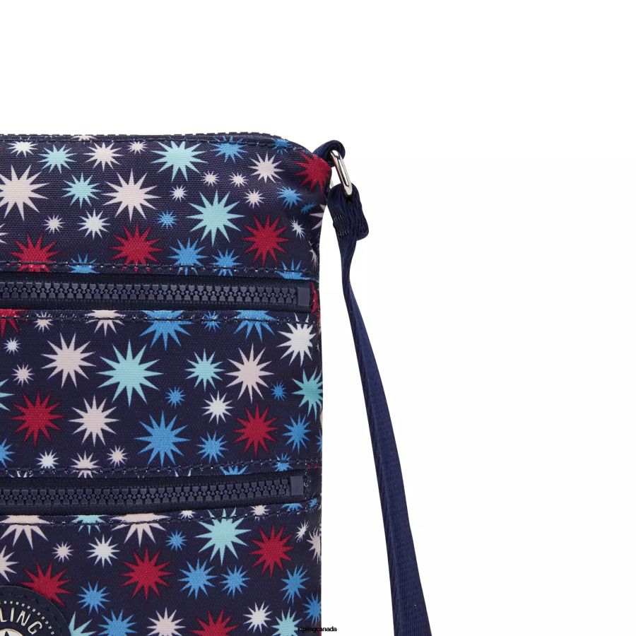 Women Mini Bags Kipling Funky Stars Keiko Printed Crossbody Mini Bag FHZD5