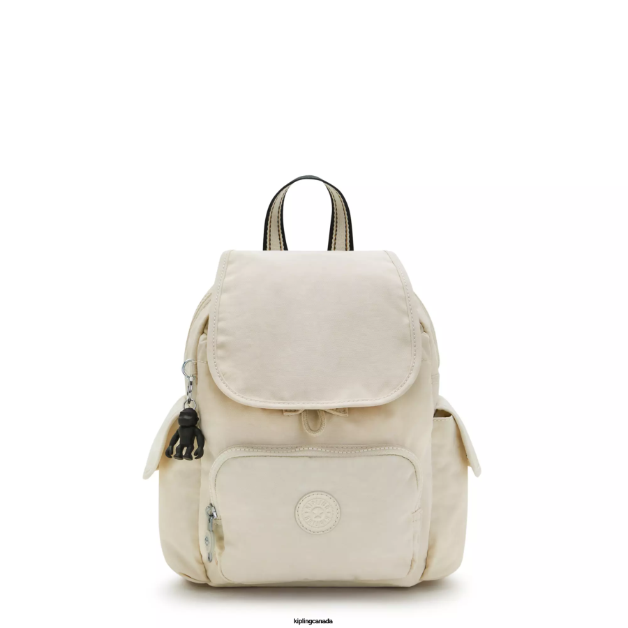 Women Mini Bags Kipling Light Sand City Pack Mini Backpack FHZD417