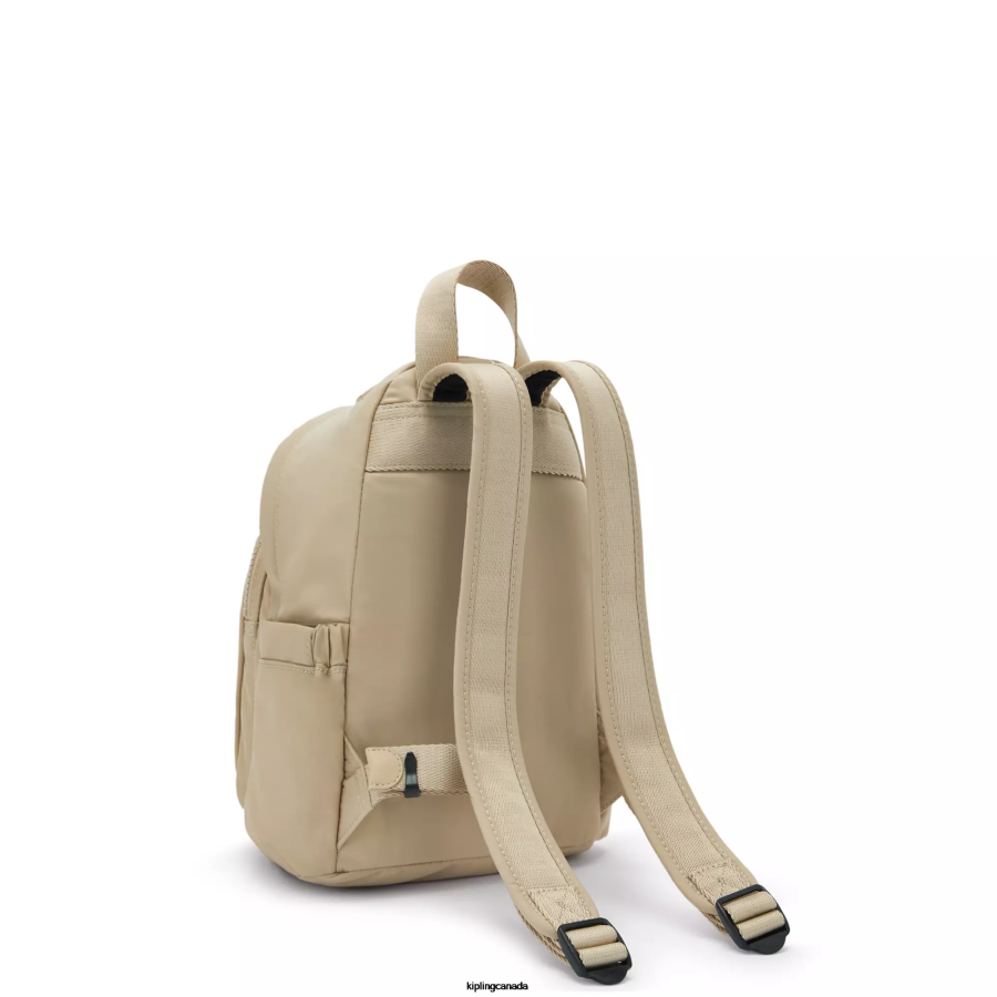 Women Mini Bags Kipling Natural Beige Delia Mini Backpack FHZD368