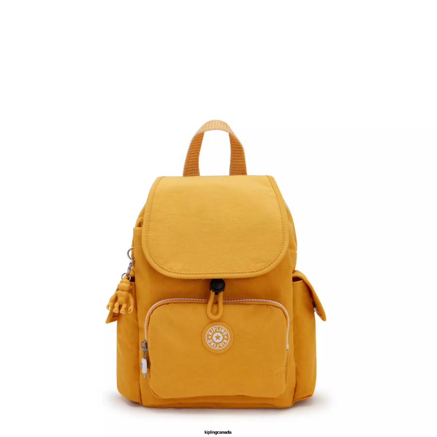 Women Mini Bags Kipling Rapid Yellow City Pack Mini Backpack FHZD411