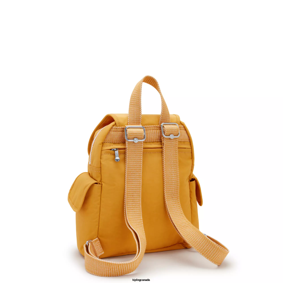 Women Mini Bags Kipling Rapid Yellow City Pack Mini Backpack FHZD411