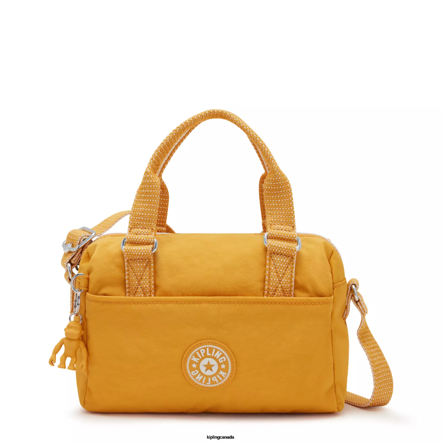 Women Mini Bags Kipling Rapid Yellow Folki Mini Handbag FHZD14
