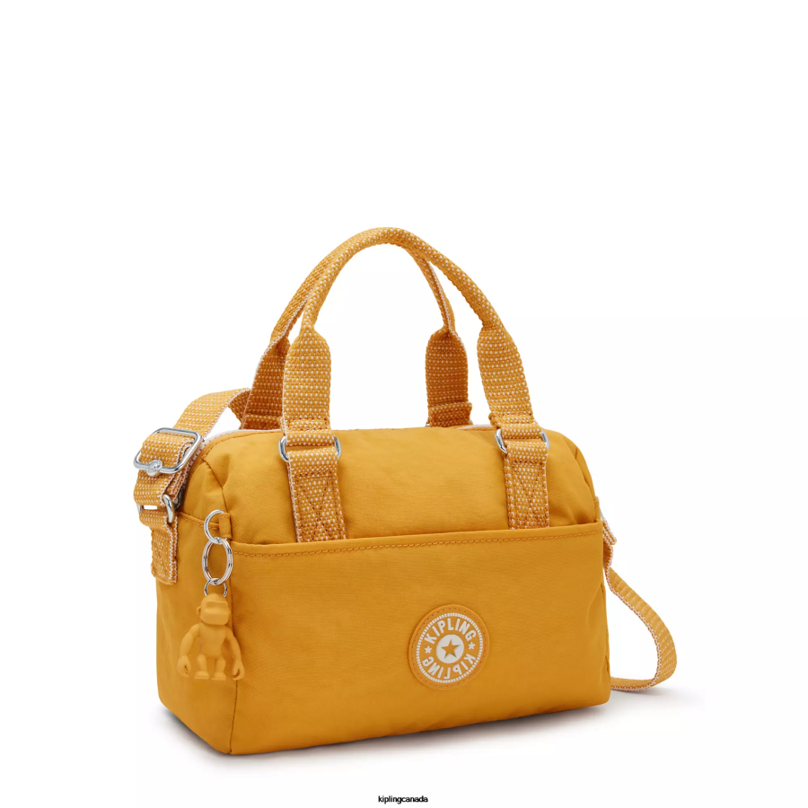 Women Mini Bags Kipling Rapid Yellow Folki Mini Handbag FHZD14