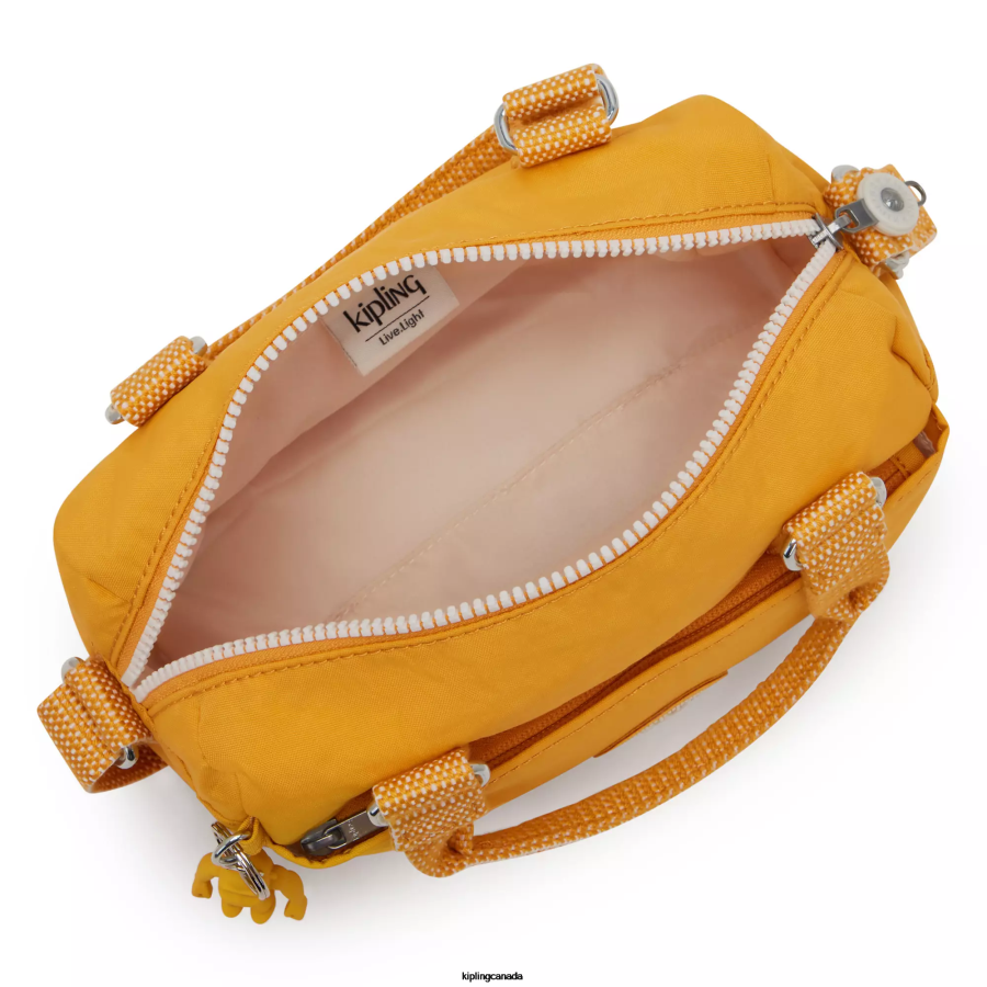 Women Mini Bags Kipling Rapid Yellow Folki Mini Handbag FHZD14