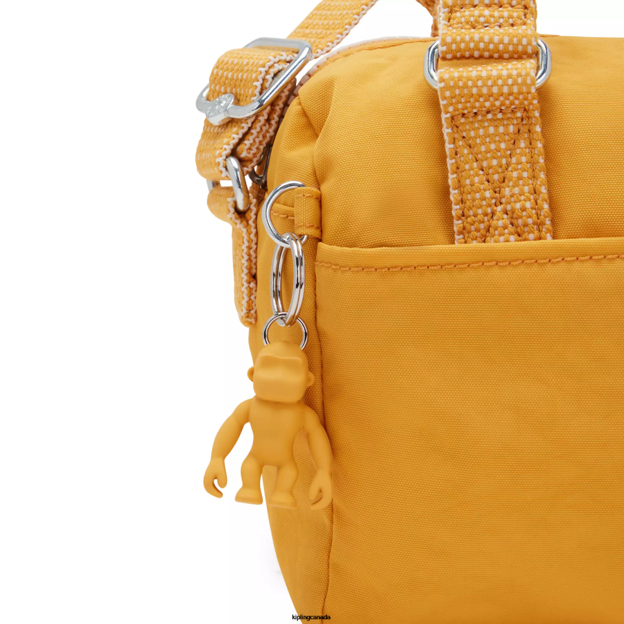 Women Mini Bags Kipling Rapid Yellow Folki Mini Handbag FHZD14