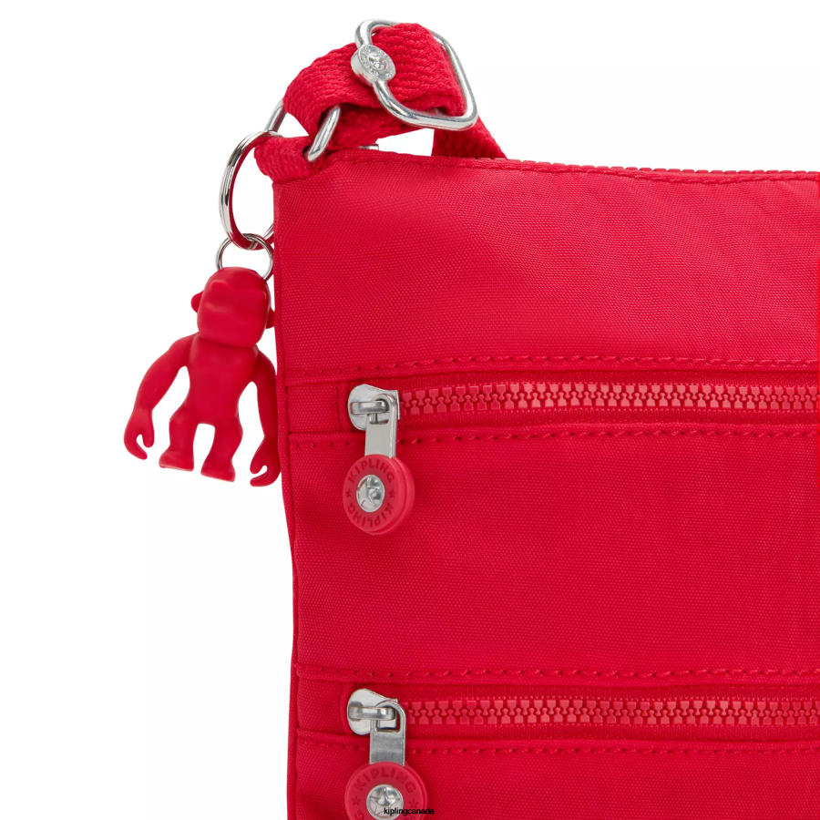 Women Mini Bags Kipling Red Rouge Keiko Crossbody Mini Bag FHZD92