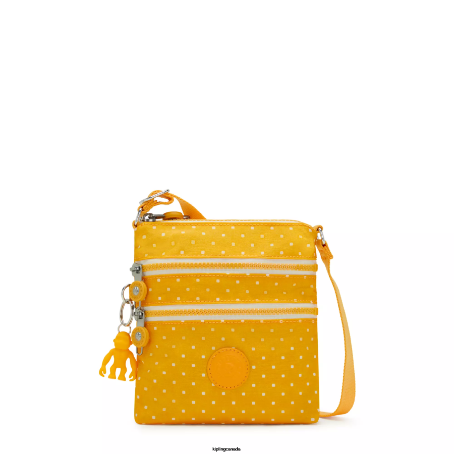 Women Mini Bags Kipling Soft Dot Yellow Alvar Extra Small Printed Mini Bag FHZD72