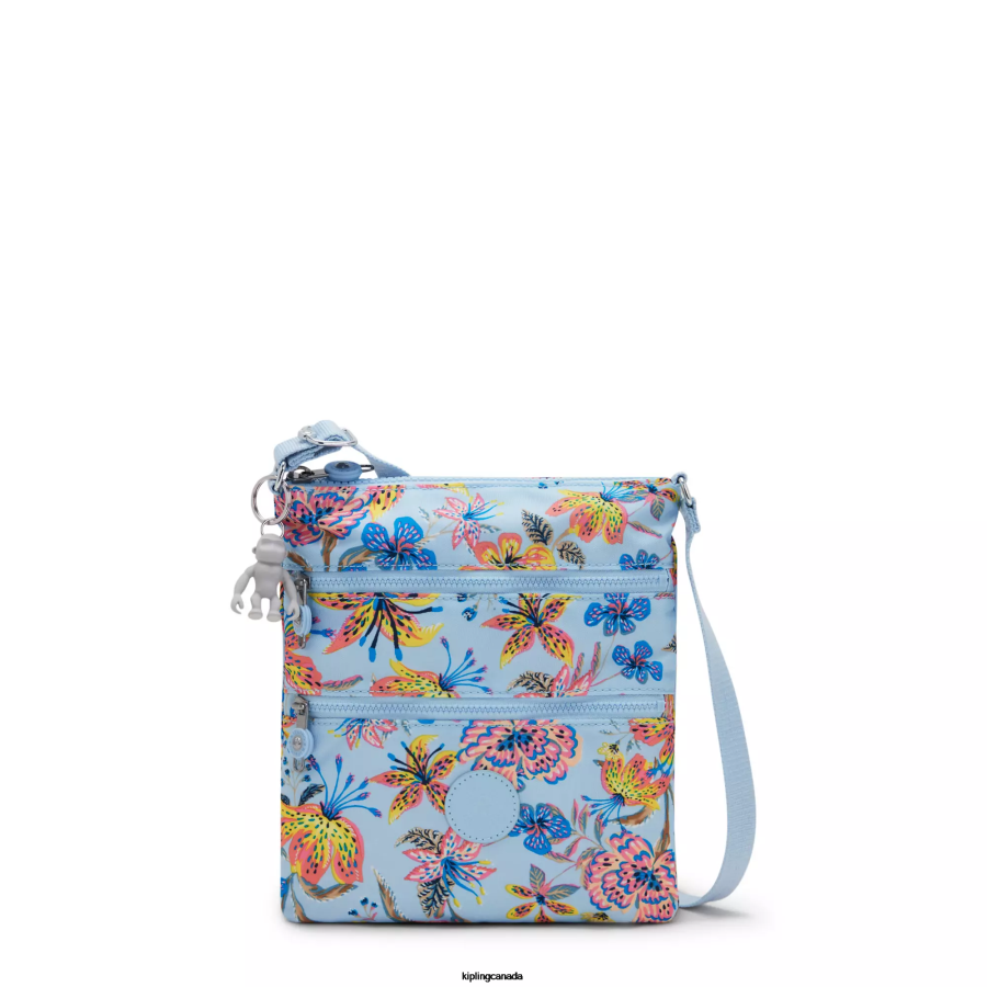 Women Mini Bags Kipling Wild Flowers Keiko Printed Crossbody Mini Bag FHZD6