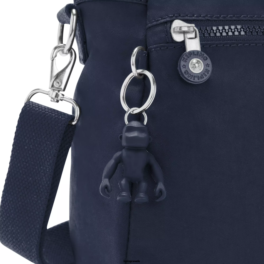 Women Shoulder Bags Kipling Blue Bleu Elysia Shoulder Bag FHZD155