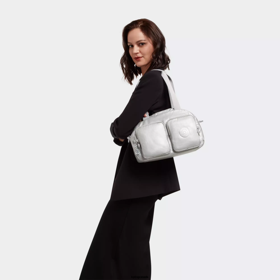 Women Shoulder Bags Kipling Bright Metallic Cool Defea Metallic Shoulder Bag FHZD206