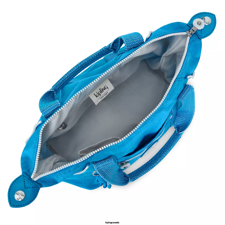 Women Shoulder Bags Kipling Eager Blue Art Mini Shoulder Bag FHZD40