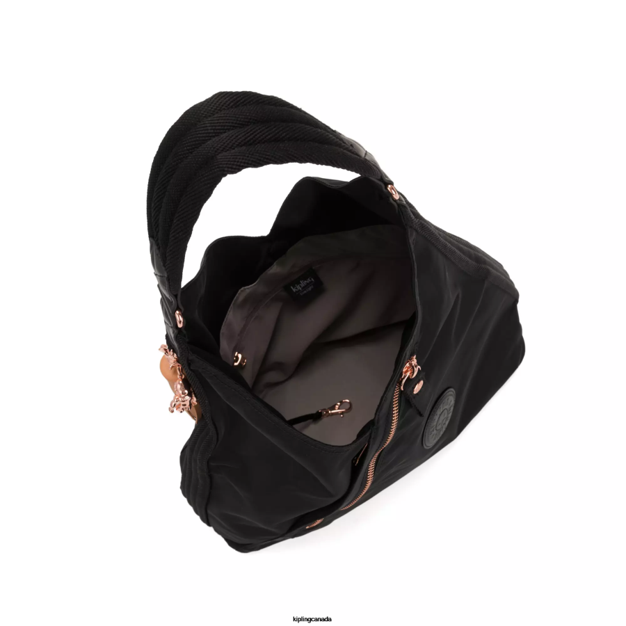 Women Shoulder Bags Kipling Rose Black Olina Shoulder Bag FHZD254