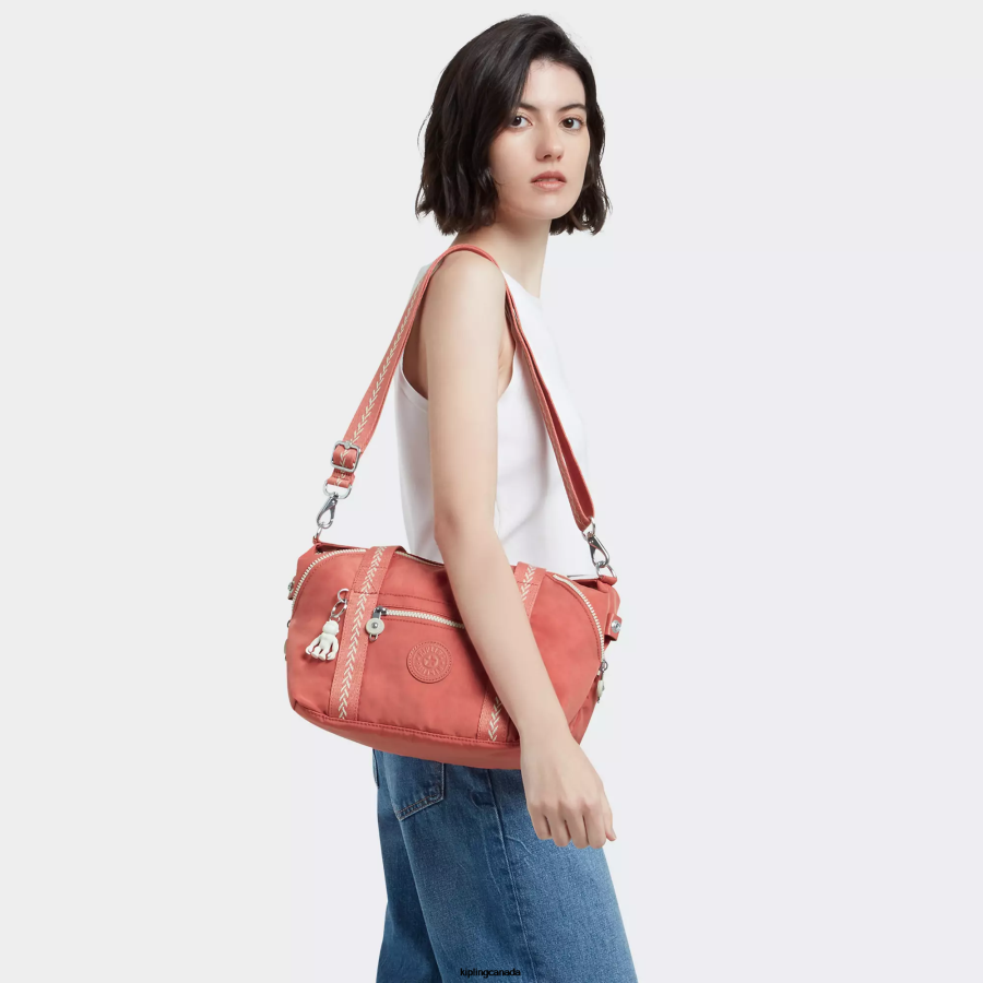 Women Shoulder Bags Kipling Vintage Pink Art Mini Shoulder Bag FHZD41