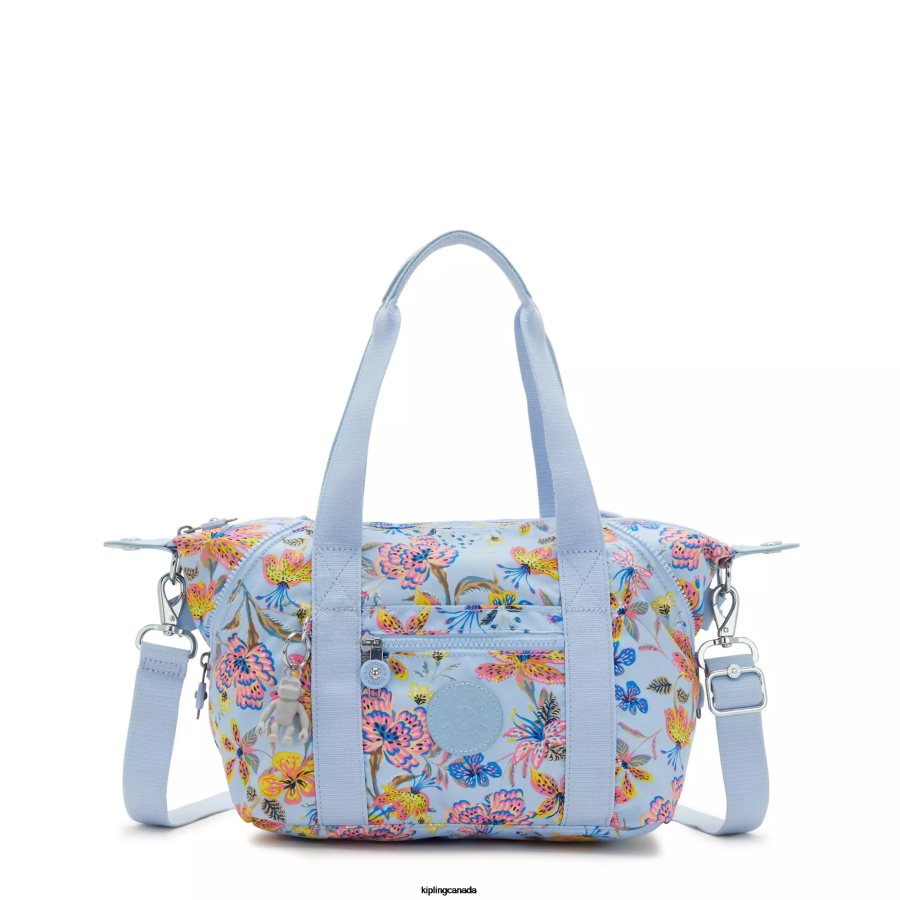 Women Shoulder Bags Kipling Wild Flowers Art Mini Printed Shoulder Bag FHZD4