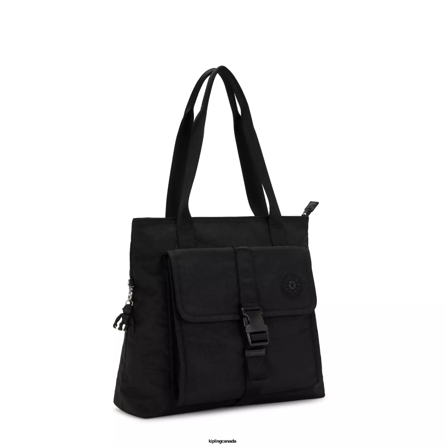 Women Tote Bags Kipling Black Enzo Tote Bag FHZD265