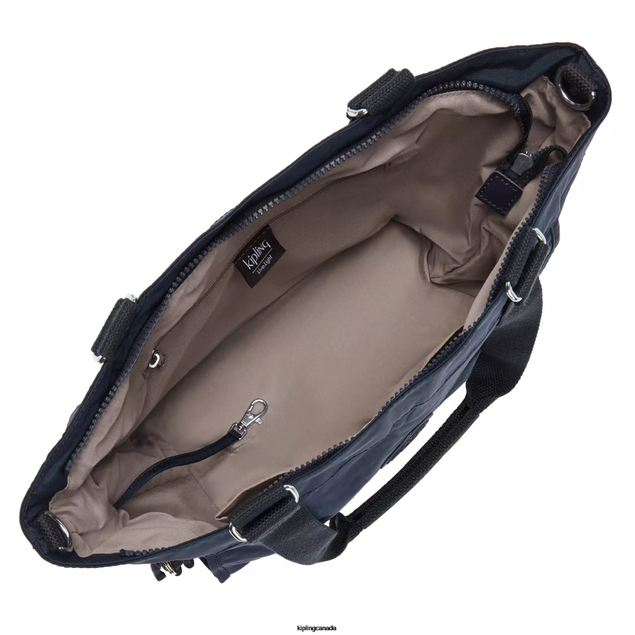 Women Tote Bags Kipling Blue Bleu New Shopper Small Tote Bag FHZD275