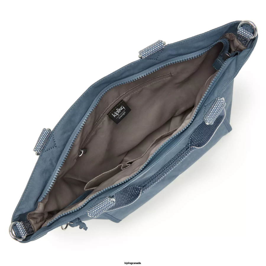 Women Tote Bags Kipling Brush Blue New Shopper Small Tote Bag FHZD274