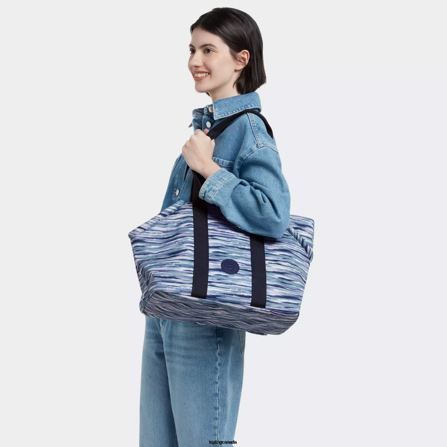 Women Tote Bags Kipling Brush Stripes Art M Pet Tote Bag FHZD277
