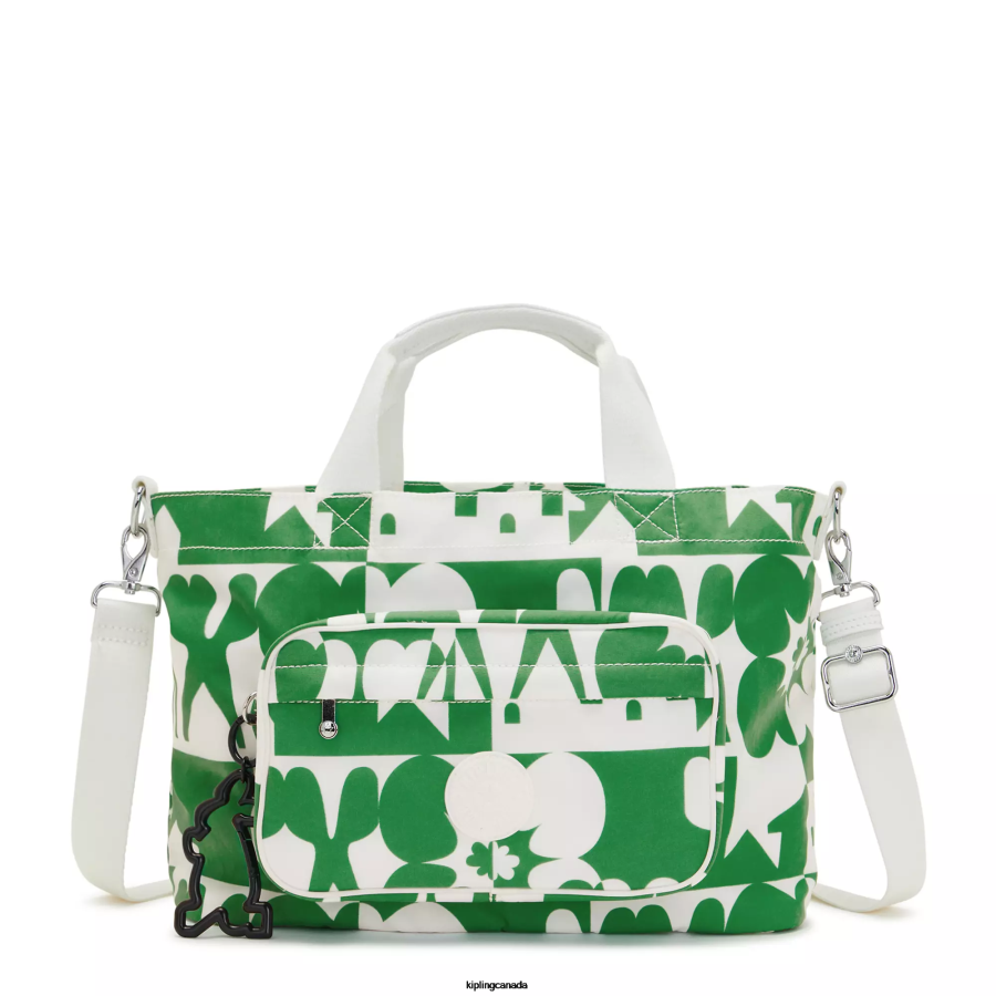 Women Tote Bags Kipling Minju Multi Print Jihoon Minju Kim Tote Bag FHZD271