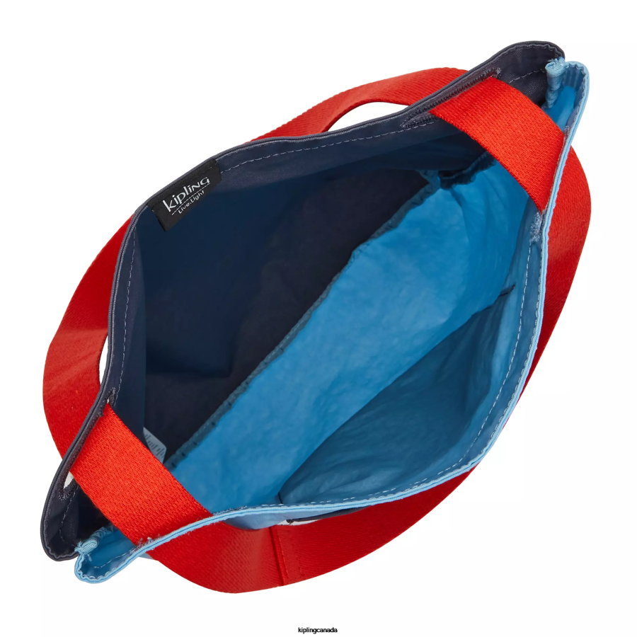 Women Tote Bags Kipling Pool Blue Annas Tote Bag FHZD272