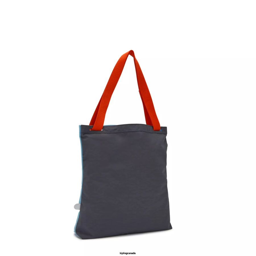Women Tote Bags Kipling Pool Blue Annas Tote Bag FHZD272