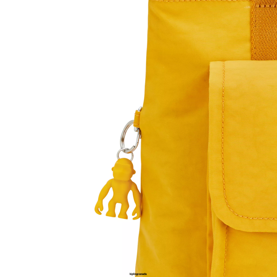 Women Tote Bags Kipling RapidÂ YellowÂ M Enzo Tote Bag FHZD264