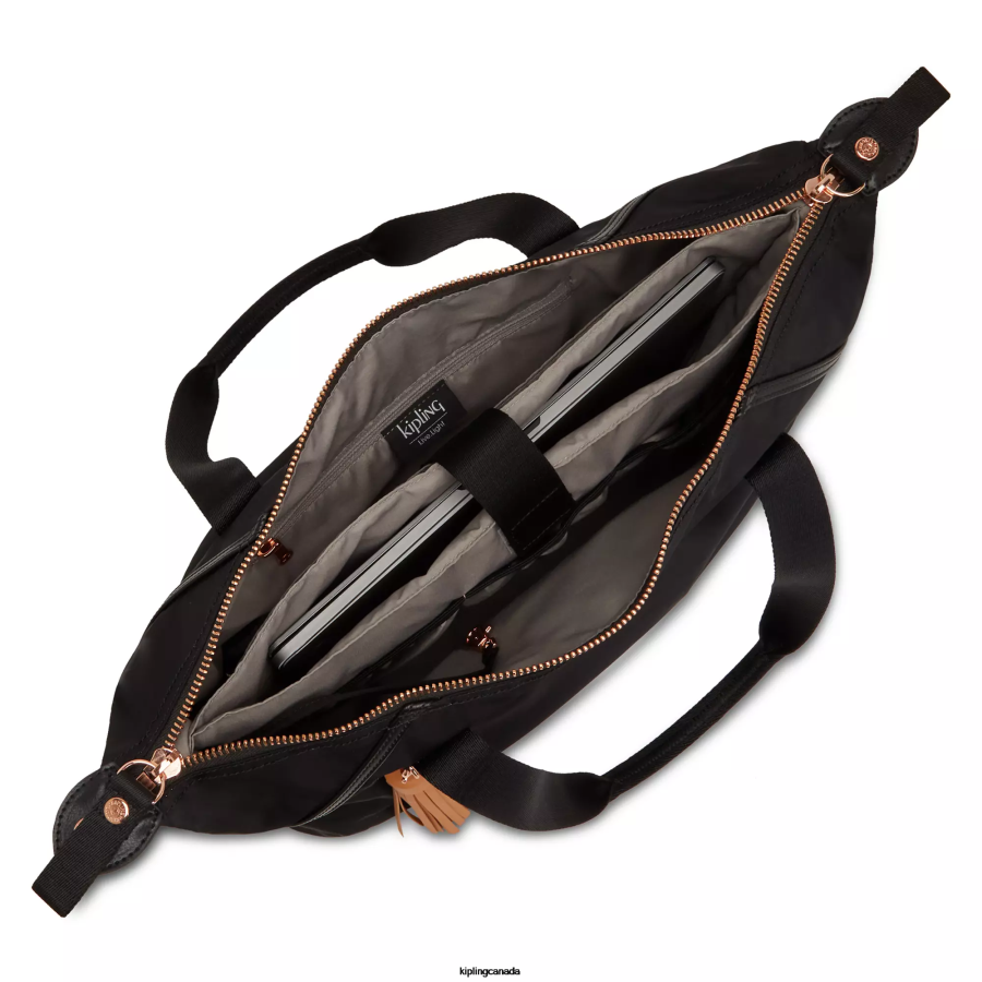 Women Tote Bags Kipling Rose Black Art Organized 17