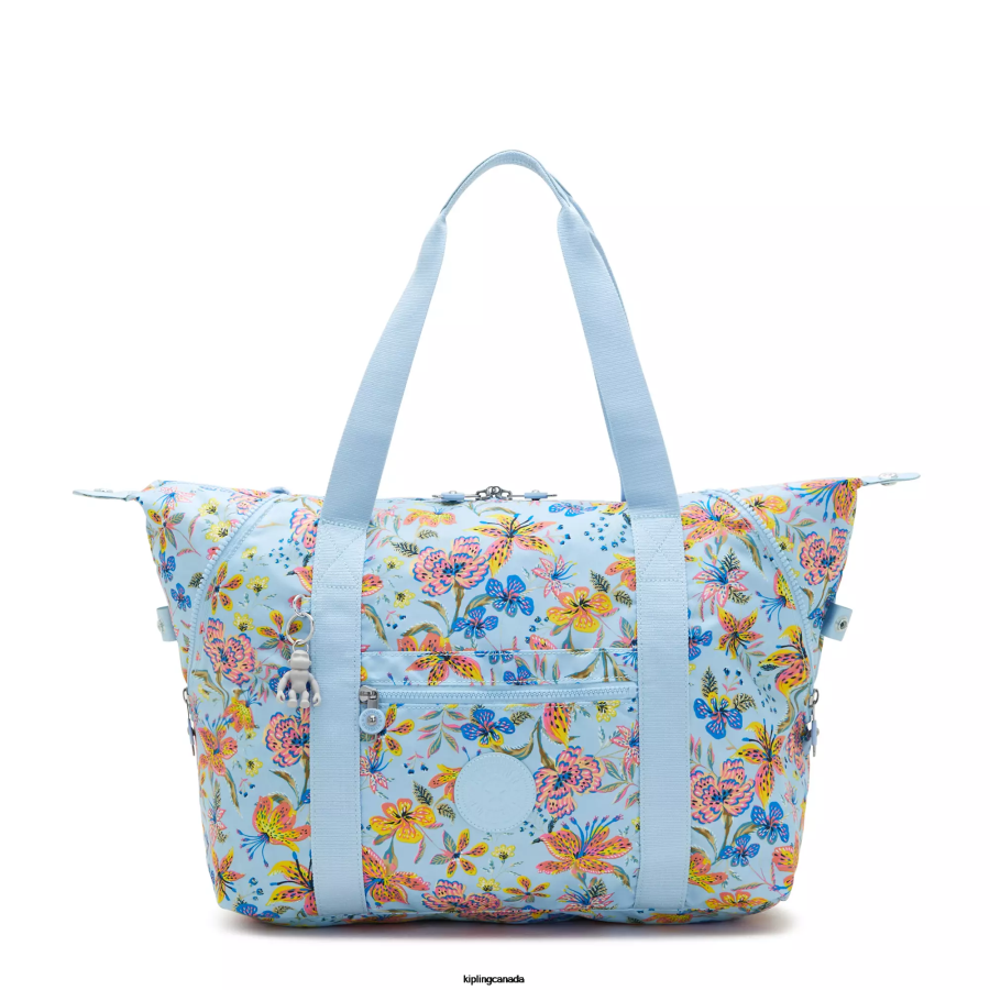 Women Tote Bags Kipling Wild Flowers Art Medium Printed Tote Bag FHZD262