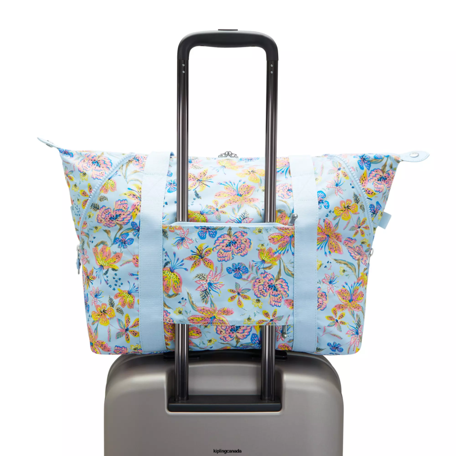 Women Tote Bags Kipling Wild Flowers Art Medium Printed Tote Bag FHZD262