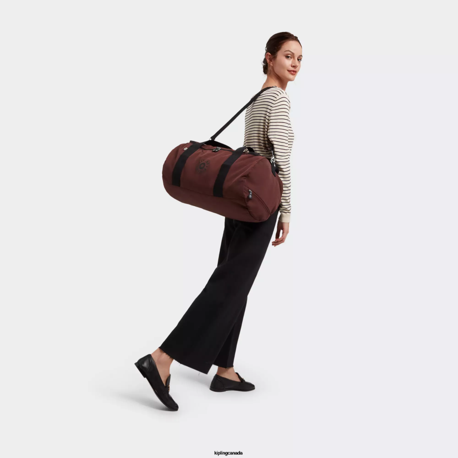Women Duffle Bags Kipling Mahogany Argus Small Duffle Bag FHZD329