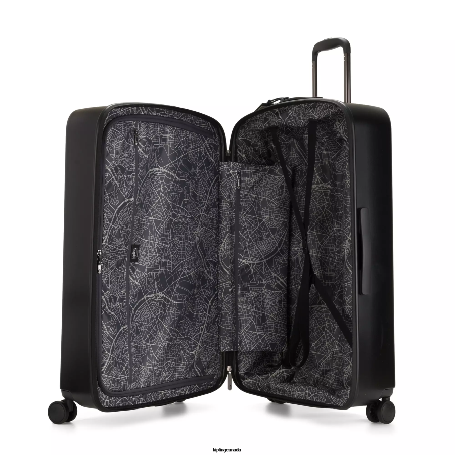 Women Rolling Luggage Kipling Black Noir Curiosity Large 4 Wheeled Rolling Luggage FHZD524