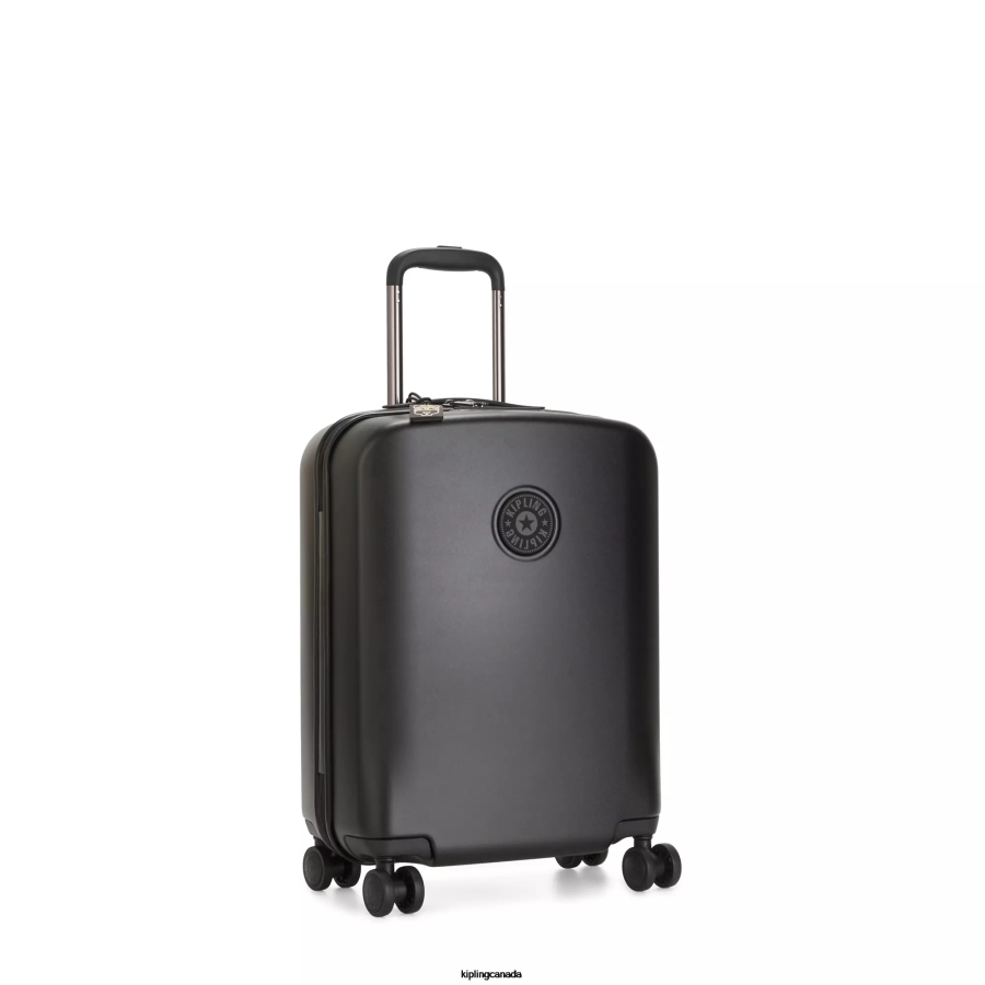 Women Rolling Luggage Kipling Black Noir Curiosity Small 4 Wheeled Rolling Luggage FHZD513
