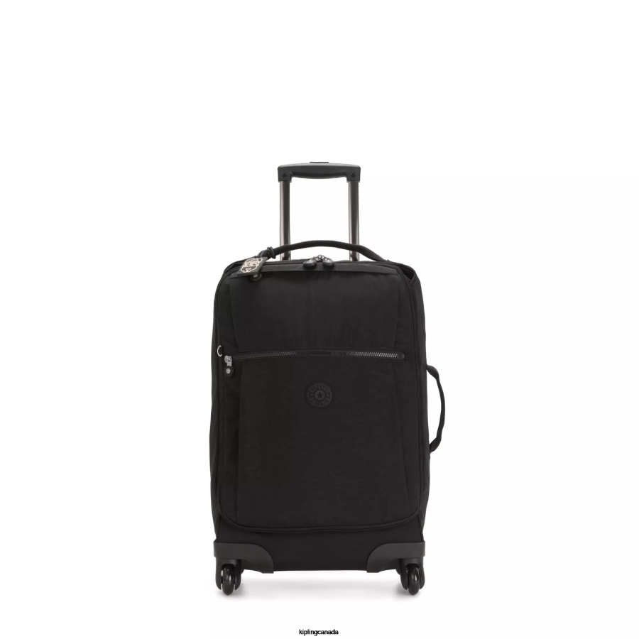 Women Rolling Luggage Kipling Black Noir Darcey Small Carry-On Rolling Luggage FHZD509