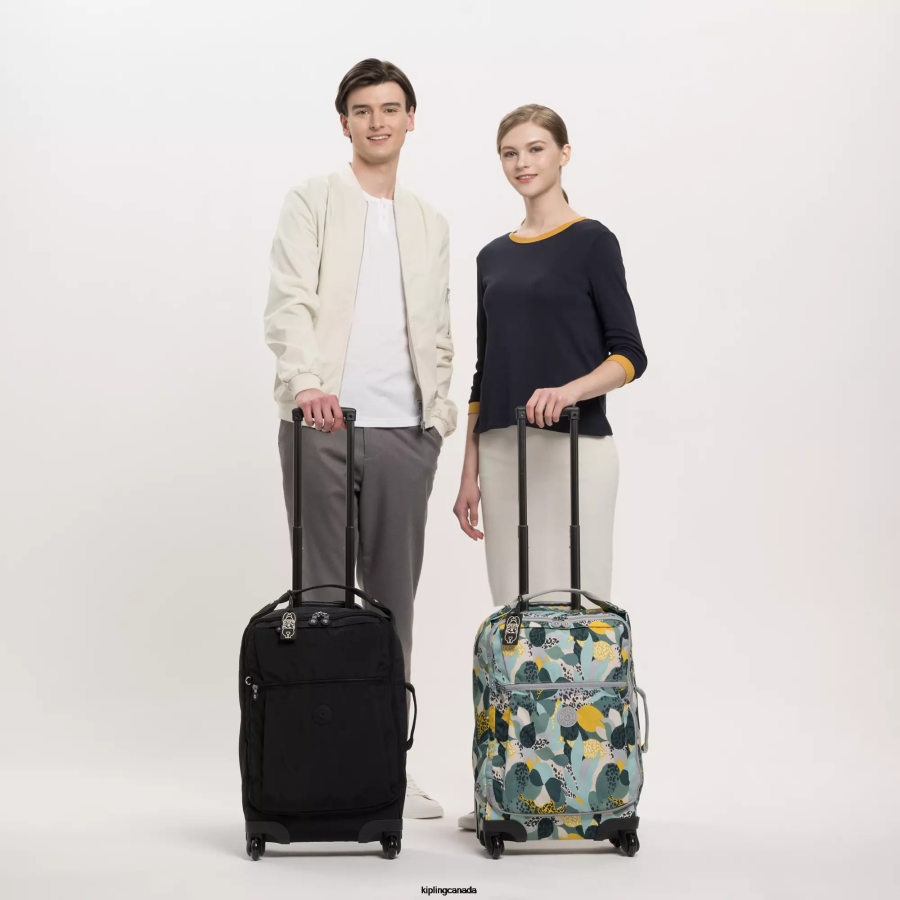 Women Rolling Luggage Kipling Black Noir Darcey Small Carry-On Rolling Luggage FHZD509