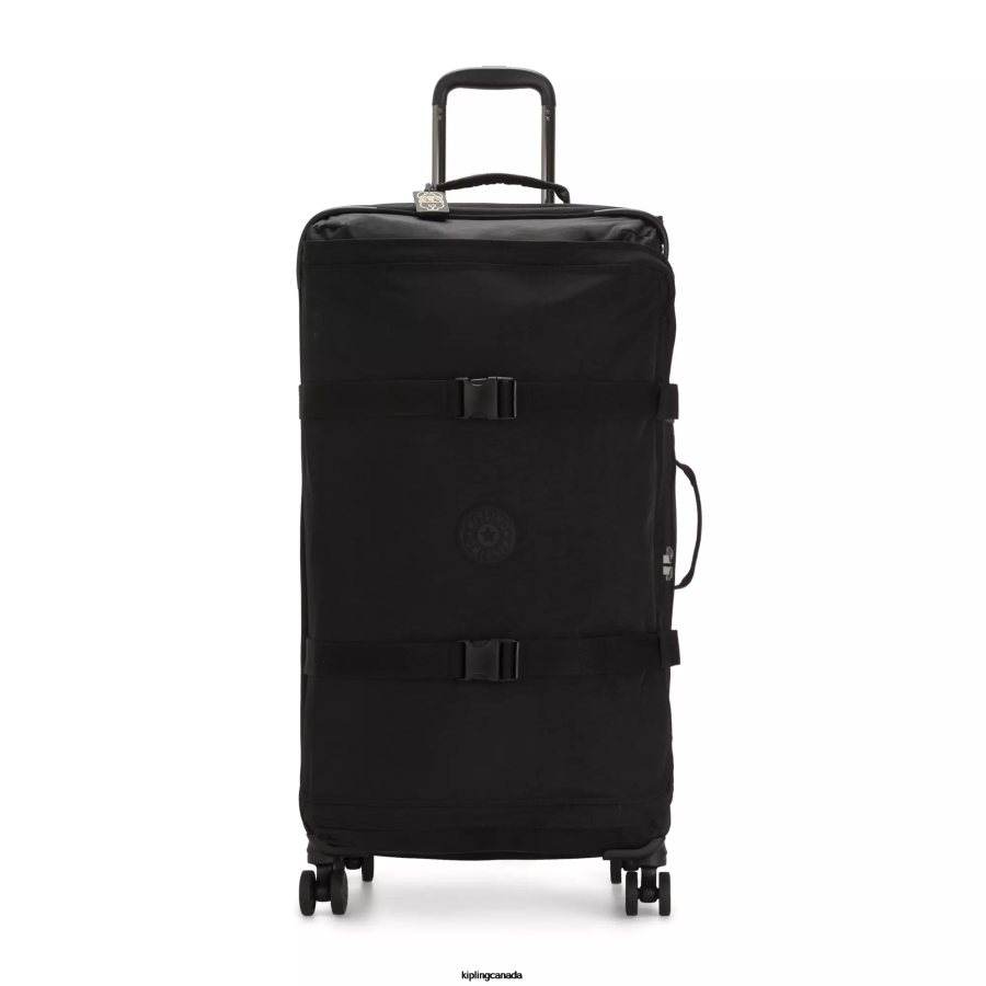 Women Rolling Luggage Kipling Black Noir Spontaneous Large Rolling Luggage FHZD518