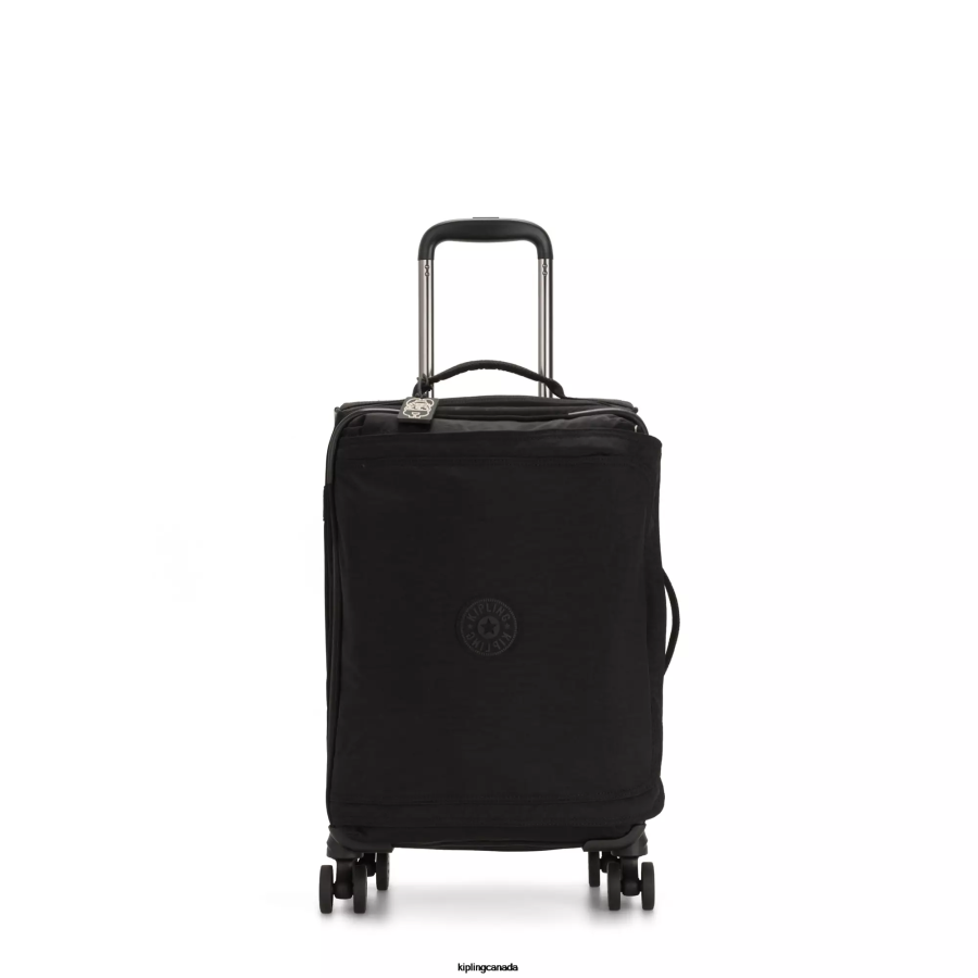 Women Rolling Luggage Kipling Black Noir Spontaneous Small Rolling Luggage FHZD504