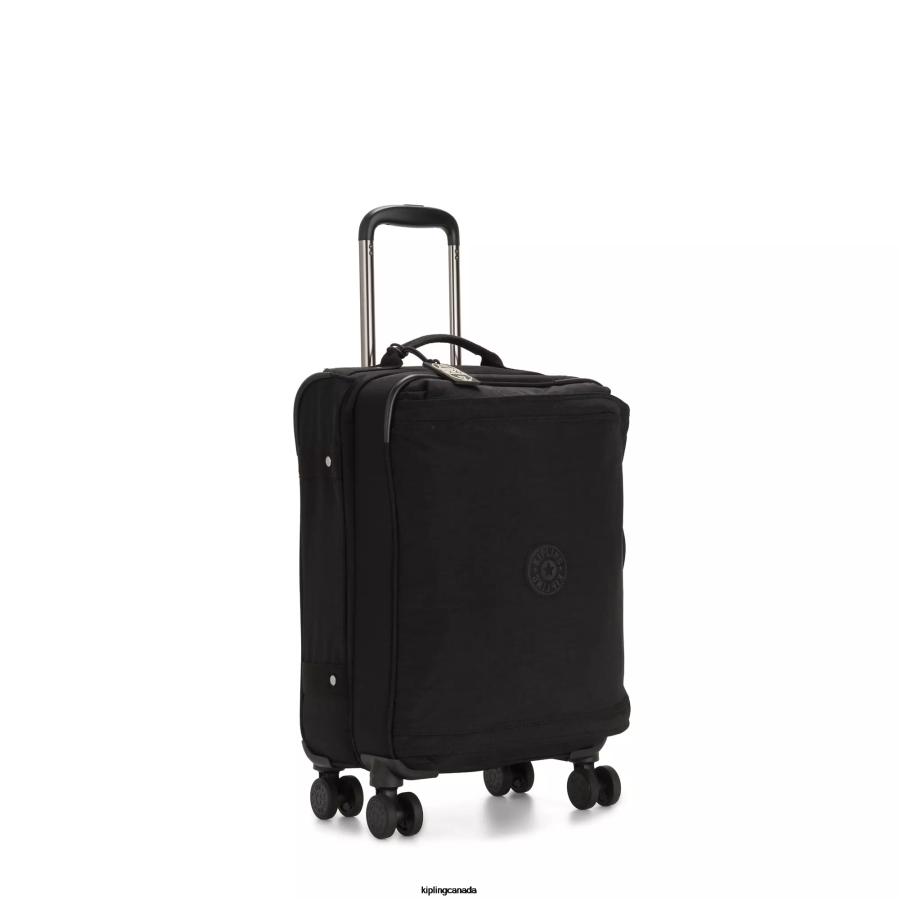 Women Rolling Luggage Kipling Black Noir Spontaneous Small Rolling Luggage FHZD504
