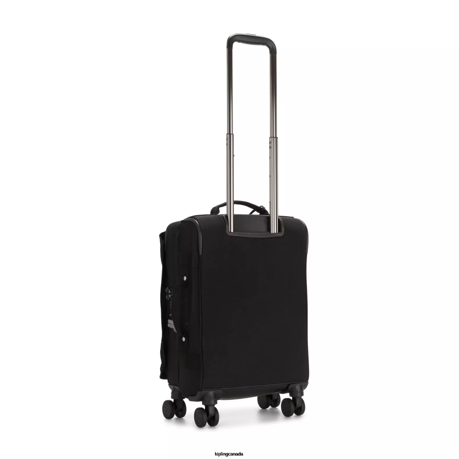 Women Rolling Luggage Kipling Black Noir Spontaneous Small Rolling Luggage FHZD504