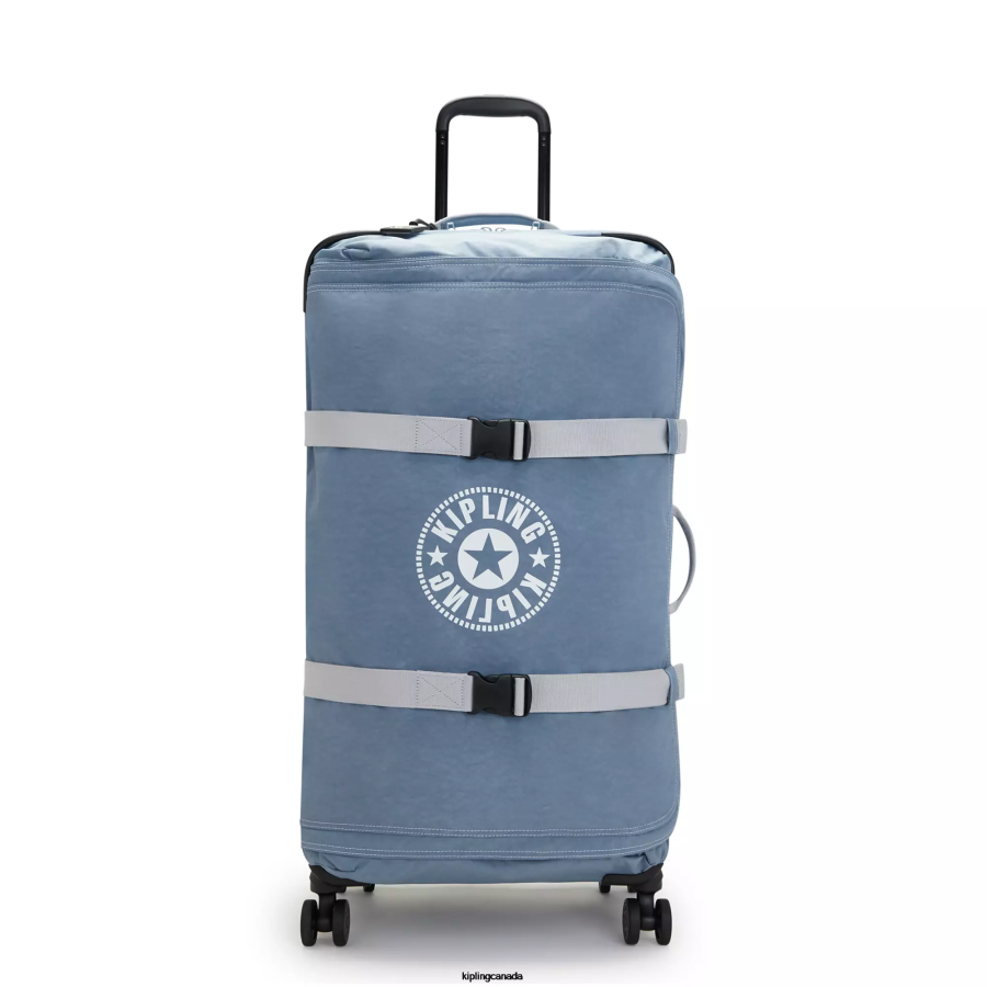 Women Rolling Luggage Kipling Brush Blue C Spontaneous Large Rolling Luggage FHZD521