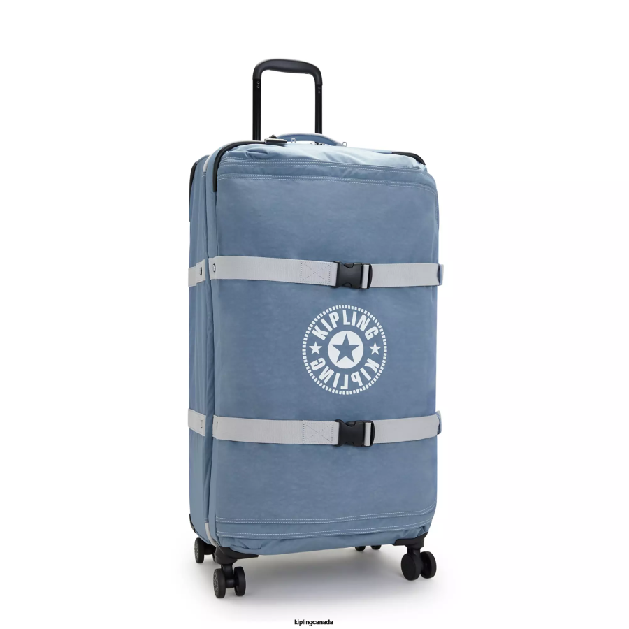 Women Rolling Luggage Kipling Brush Blue C Spontaneous Large Rolling Luggage FHZD521