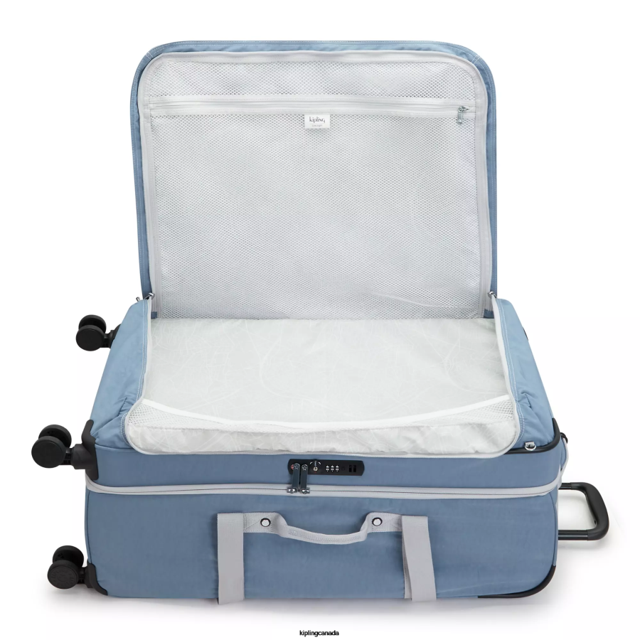 Women Rolling Luggage Kipling Brush Blue C Spontaneous Large Rolling Luggage FHZD521