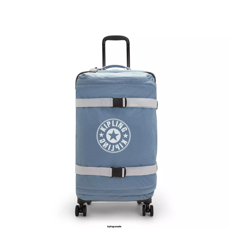 Women Rolling Luggage Kipling Brush Blue C Spontaneous Medium Rolling Luggage FHZD517