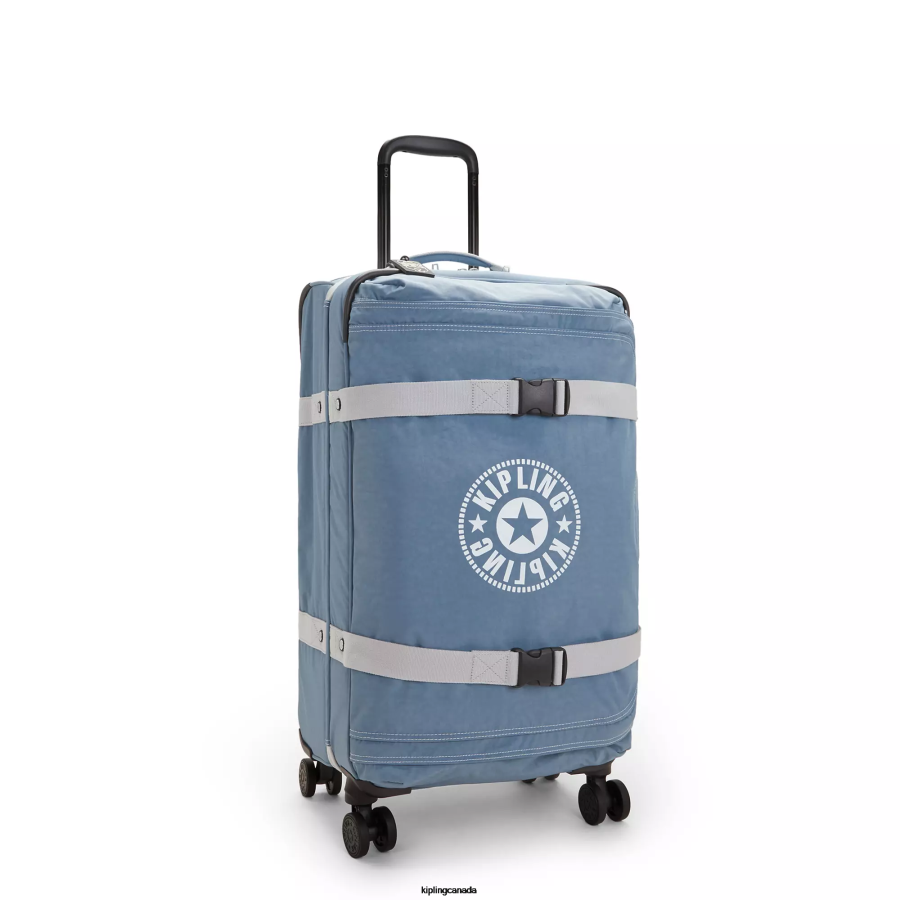 Women Rolling Luggage Kipling Brush Blue C Spontaneous Medium Rolling Luggage FHZD517