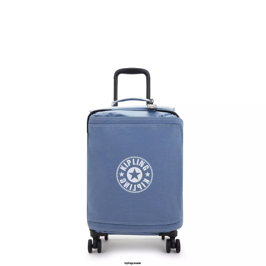 Women Rolling Luggage Kipling Brush Blue C Spontaneous Small Rolling Luggage FHZD507